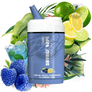 SAVAGE TRIPLE - BLUE RAZZ LEMONADE & LEMON LIME