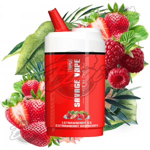 SAVAGE TRIPLE - STRAWBERRY ICE & STRAWBERRY RASPBERRY CHERRY ICE