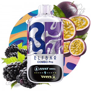 ELF BAR COMBO PRO - BLACKBERRY & PASSIONFRUIT