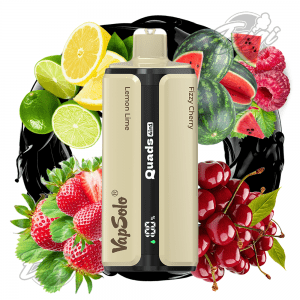 VAPSOLO QUADS - LEMON LIME & STRAWBERRY ICE & RASPBERRY WATERMELON & FIZZY CHERRY
