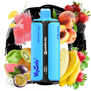 VAPSOLO QUADS - PINK LEMONADE & KIWI PASSION FRUIT GUAVA & PEACH BERRY & STRAWBERRY BANANA