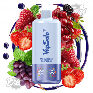 VAPSOLO TRIPLE - STRAWBERRY RASPBERRY & CHERRY BERRY & GRAPE MINT