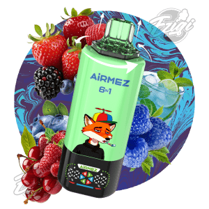 AIRMEZ FOX 6 IN 1 - MIXED BERRIES & BLUE RAZZ LEMONADE & CHERRY BERRY