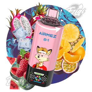 AIRMEZ FOX 6 IN 1 - DRAGONFRUIT ICE & FRUITY FUSION & RASPBERRY WATERMELON