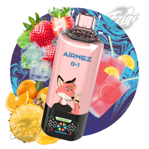 AIRMEZ FOX 6 IN 1 - STRAWBERRY ICE & PINK LEMONADE & BINGO CRUSH