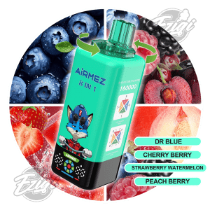 AIRMEZ FOX 8 IN 1 - DR.BLUE & CHERRY BERRY & STRAWBERRY WATERMELON & PEACH BERRY