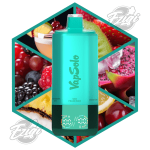 VAPSOLO SIXER - SAN FRANCISCO & MIXED BERRY & COCOLOCO & CHERRY LEMON & BLACK ICE DRAGONFRUIT & STRAWBERRY KIWI