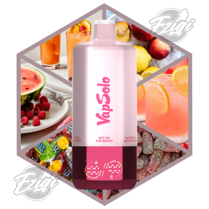 VAPSOLO SIXER - SEX ON THE BEACH & RASPBERRY WATERMELON & HAPPY RANCH & LEMON PEACH & PINK LEMONADE & FIZZY CHERRY