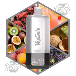 VAPSOLO SIXER - WATERMELON CHERRY & KIWI PASSION FRUIT GUAVA & MANGO PEACH & PINK LEMONADE & COCONUT MELON & SAKURA GRAPE